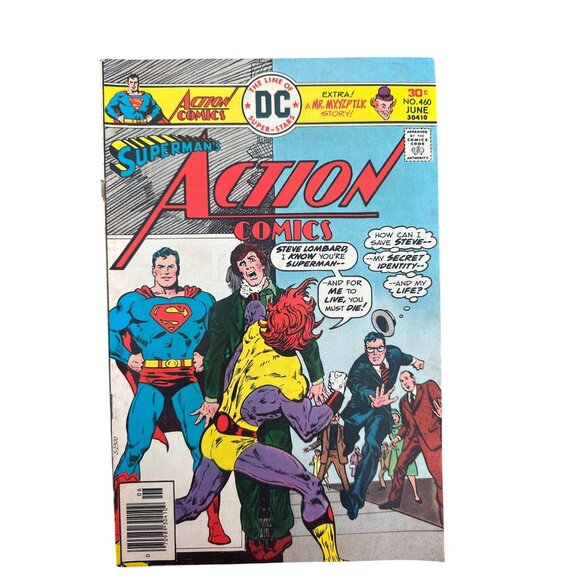 DC Action Comics #460 June 1976 Superman and Mr Mxyzptlk Vintage Bagged Boarded - Picture 1 of 6